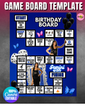 Blue Board Game Template
