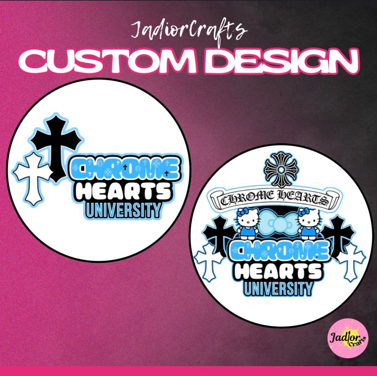 Hello Kitty X Chrome Heart Sticker Template