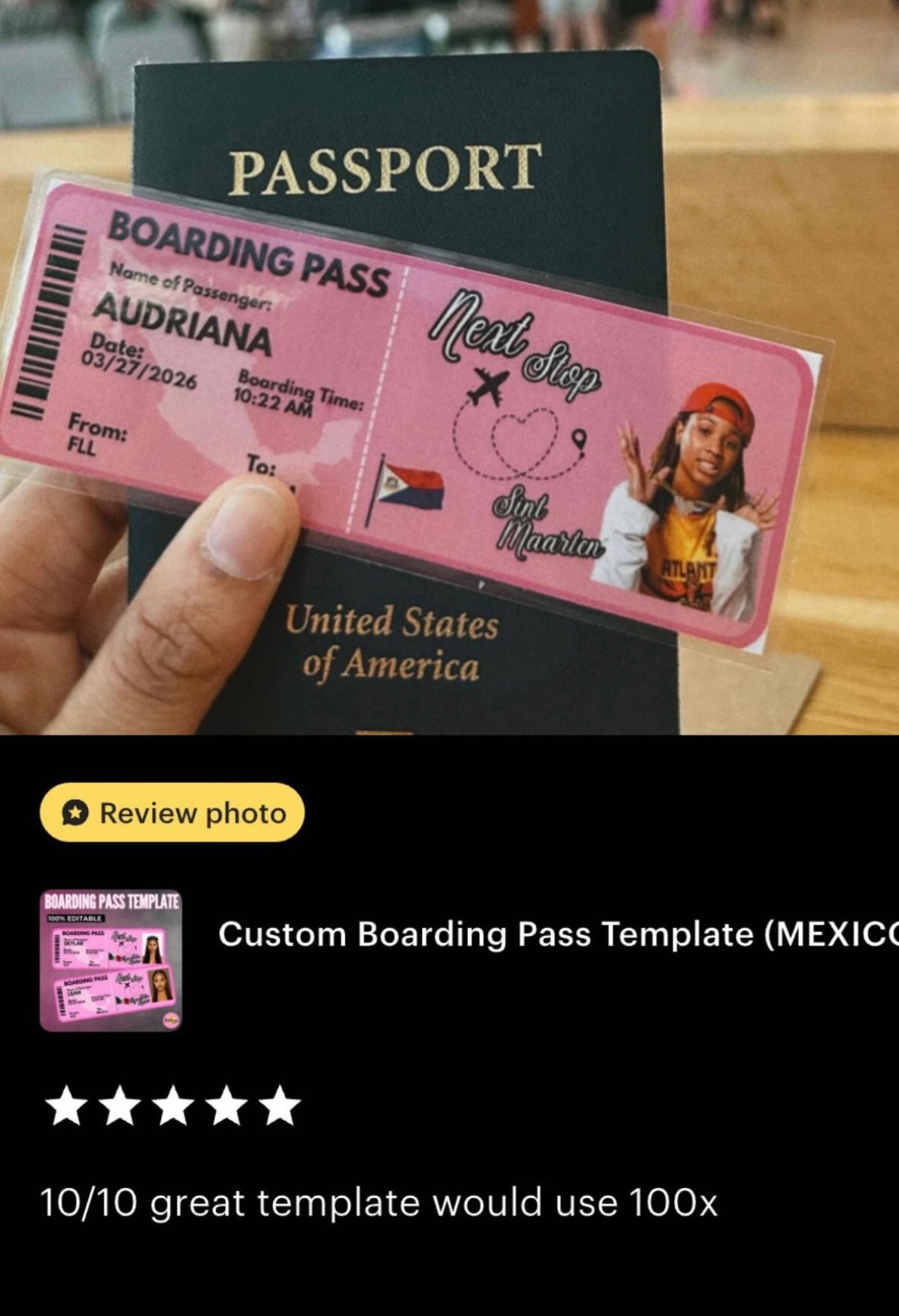 Boarding Pass Template