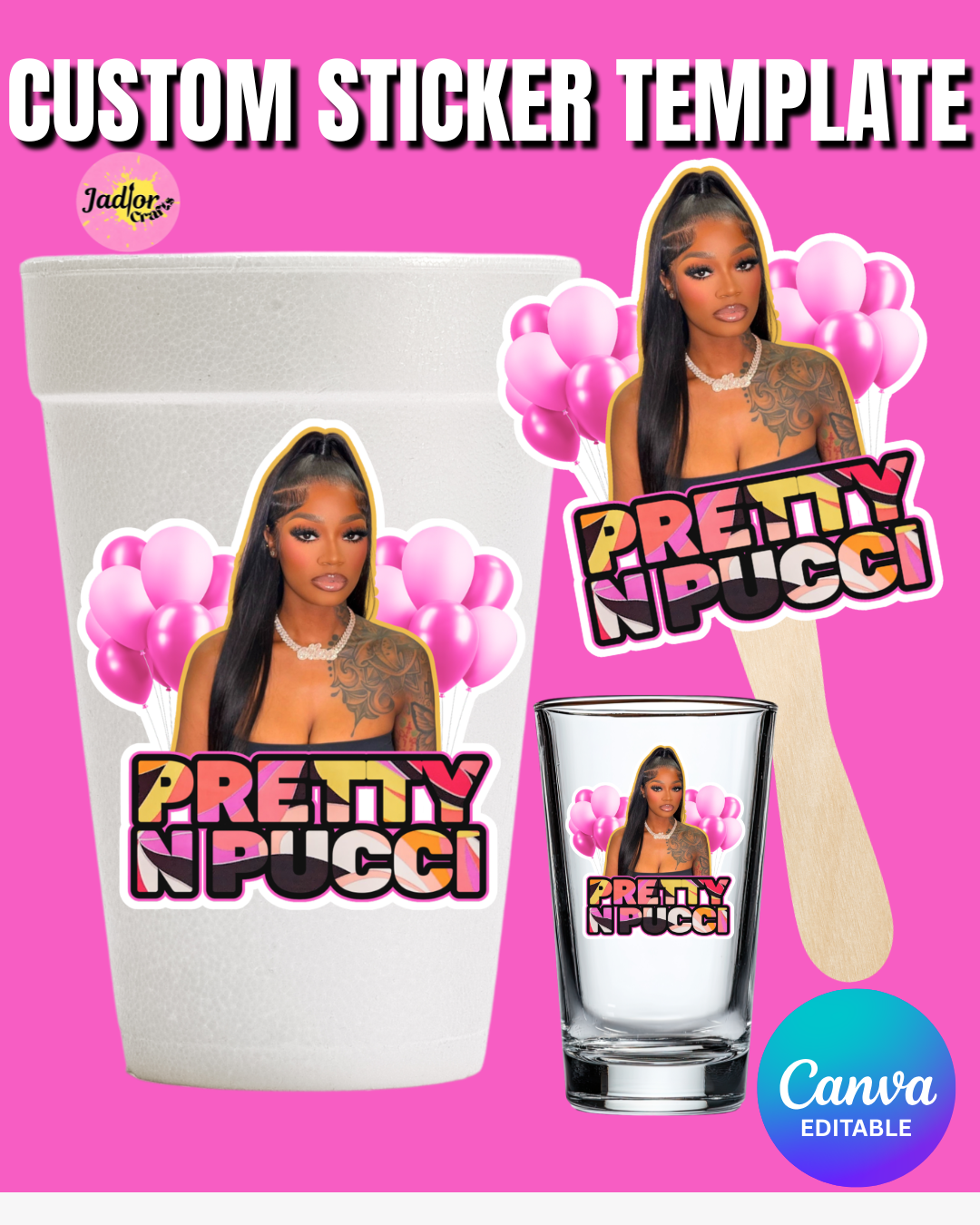 Pucci Sticker Template